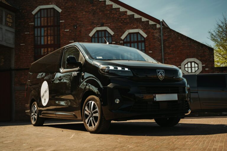 Black passenger van for group transportation